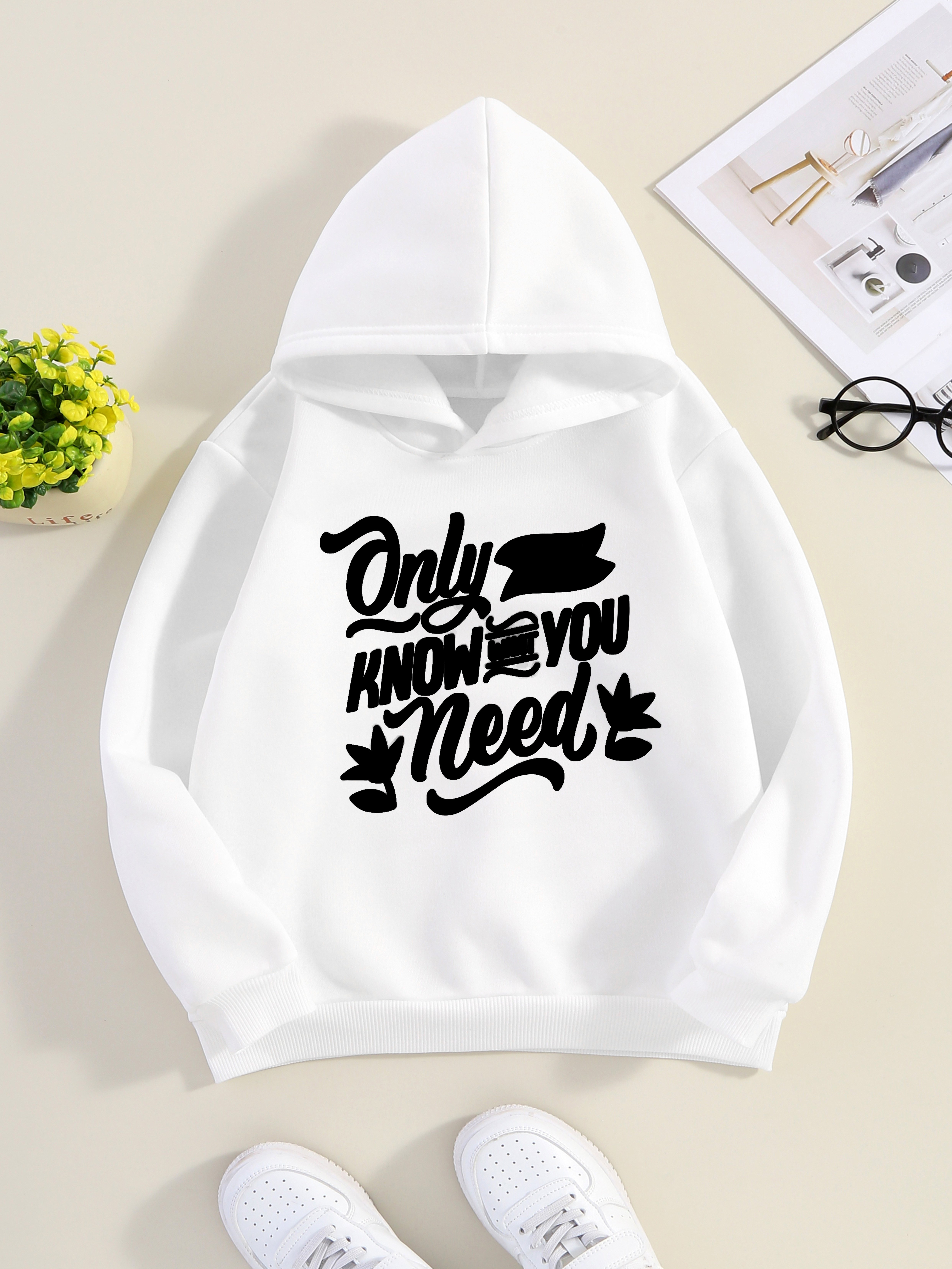 elegante solo so serve felpa cappuccio a maniche lunghe Temu Italy