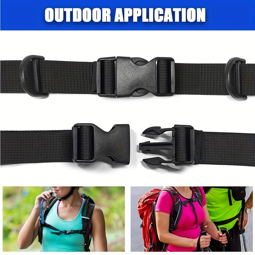 1 2sets Backpack Chest Strap Adjustable Sports Bag Chest Belt With