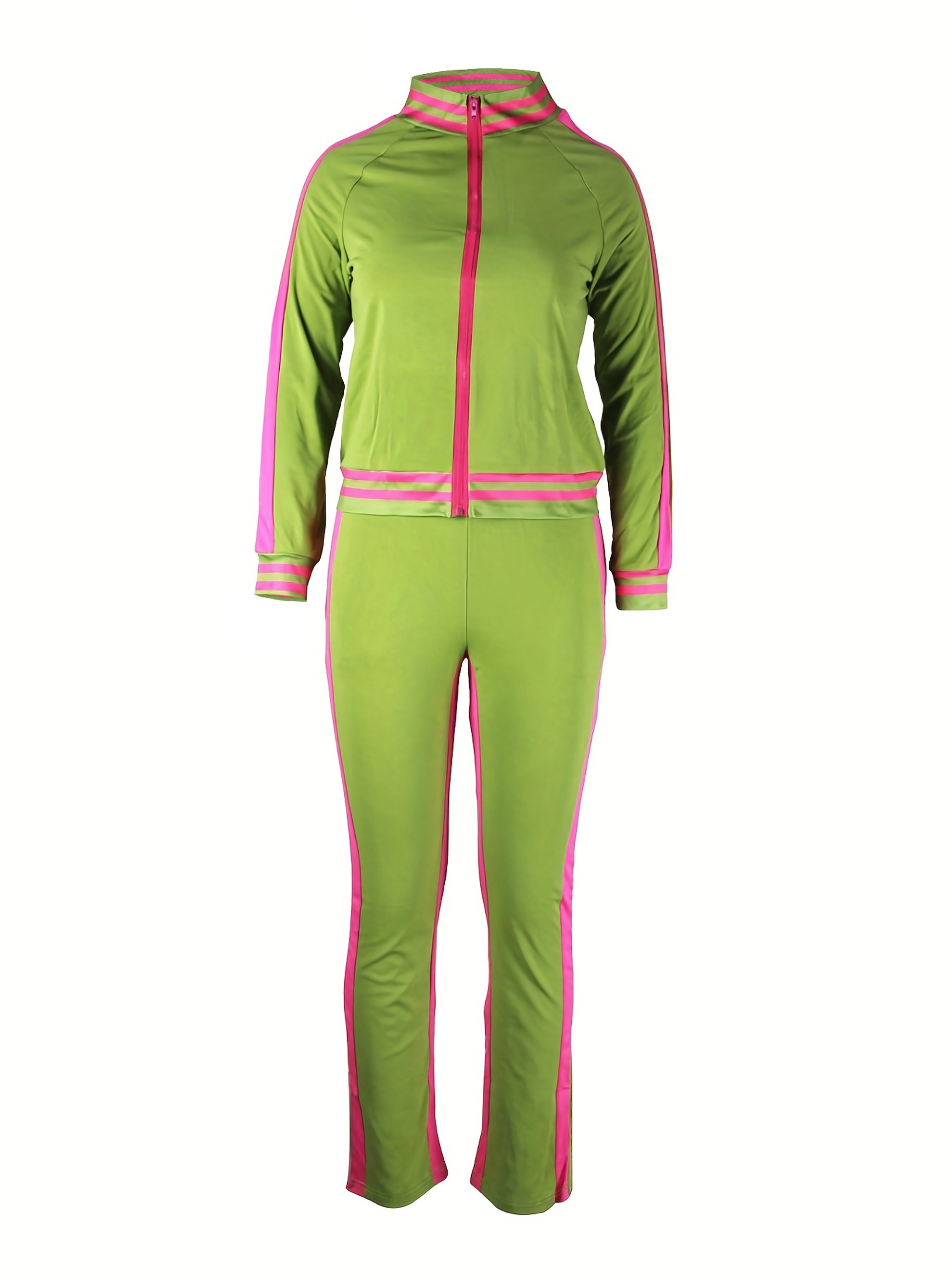 Pink and green online jogging suit