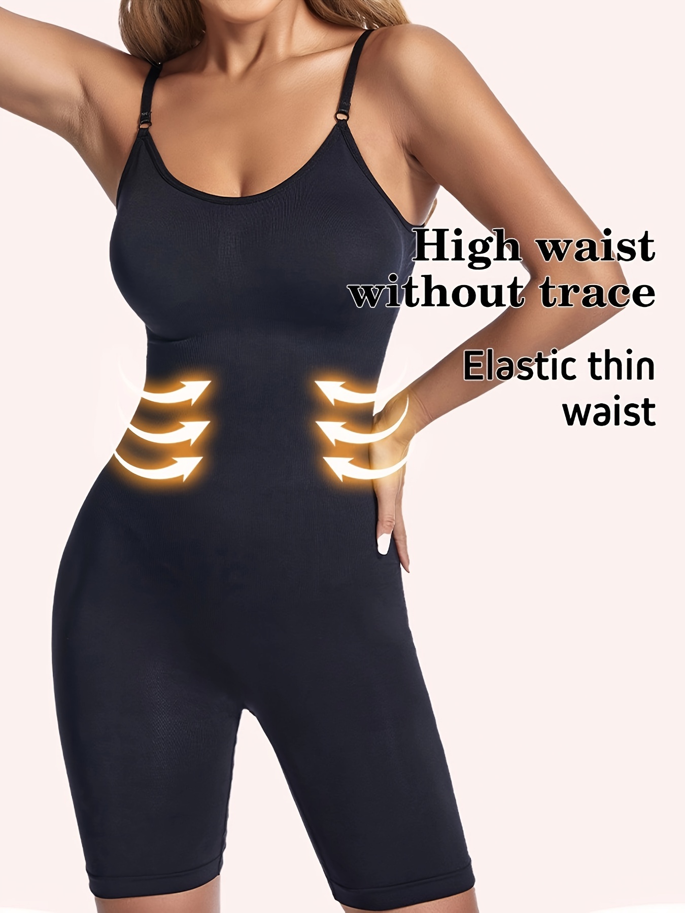 Seamless Solid Shaping Romper Tummy Control Butt Lifting Elastic