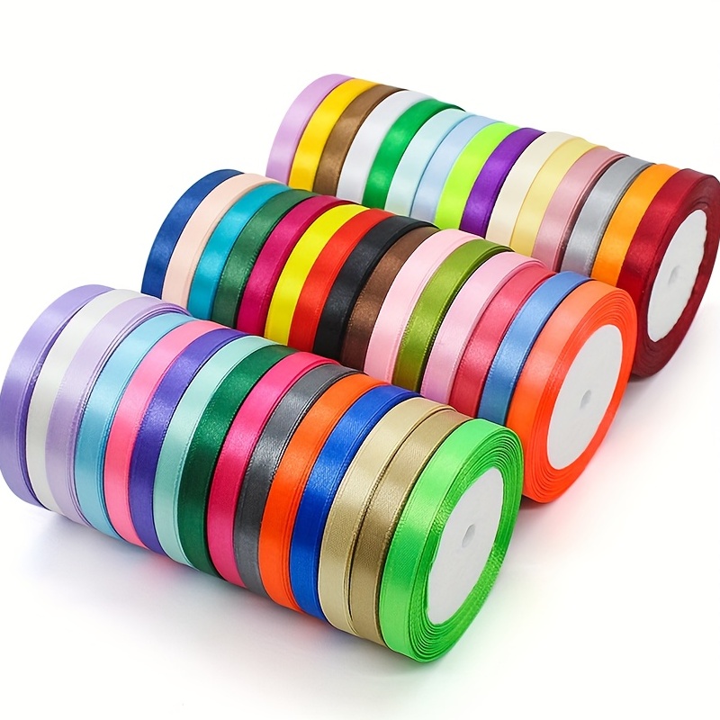 5 Size/wrapped Satin Ribbon Handmade Diy Sewing Supplies - Temu