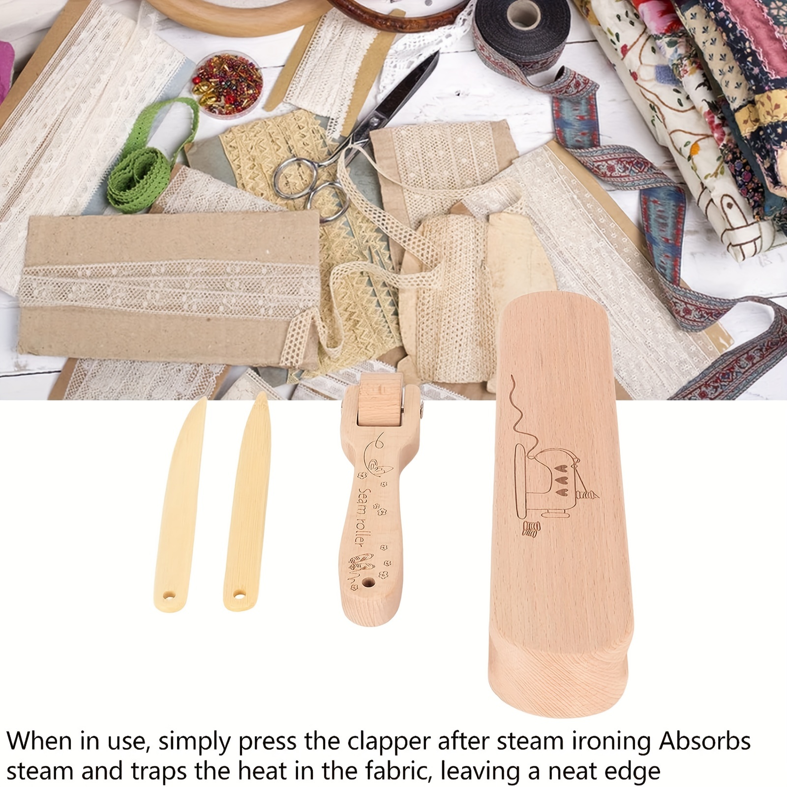 DIY Professional Supplies Tailors Clapper Quilters Ironing Board Sewing  Clapper