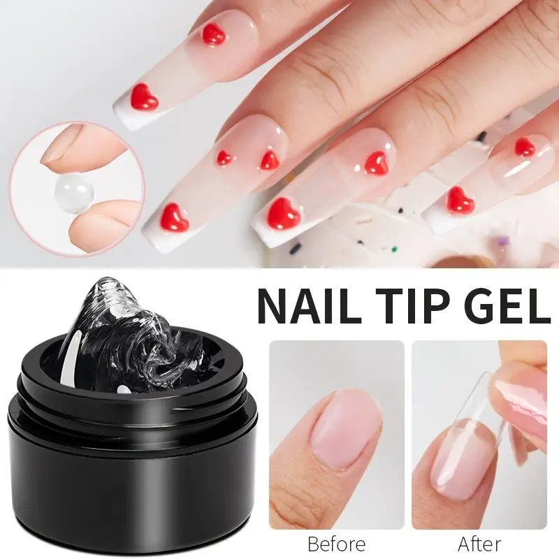 Solid Nail Tip Gel Quickly Extend Nail Transparent Non Stick - Temu