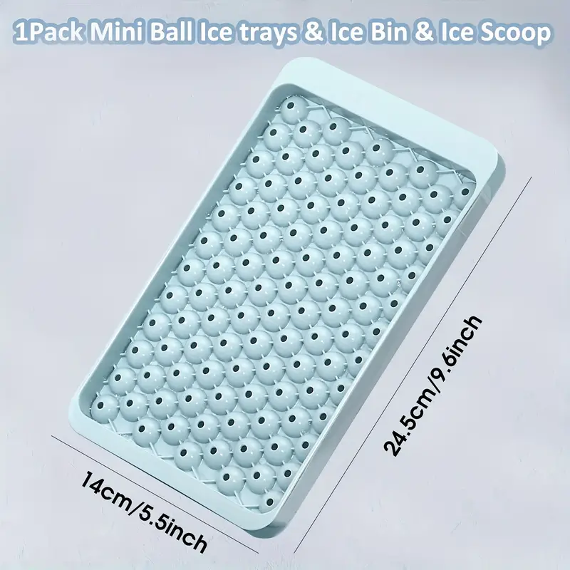 Mini Ice Cube Tray 104 Holes Round Ice Ball Molds Tiny Crushed Ice