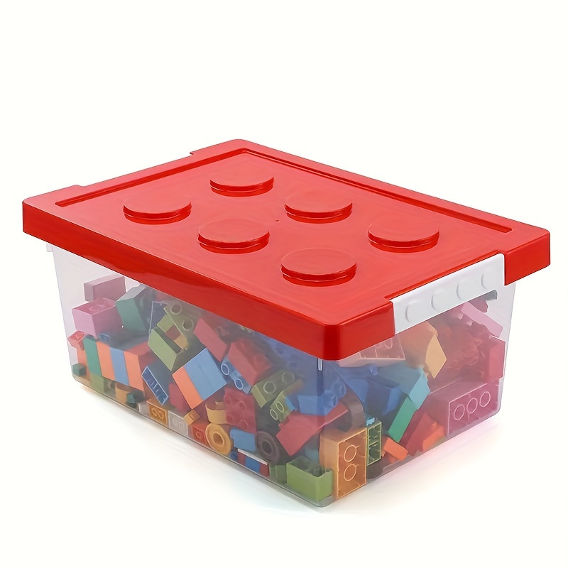 LEGO Storage Box Large with Lid, Red