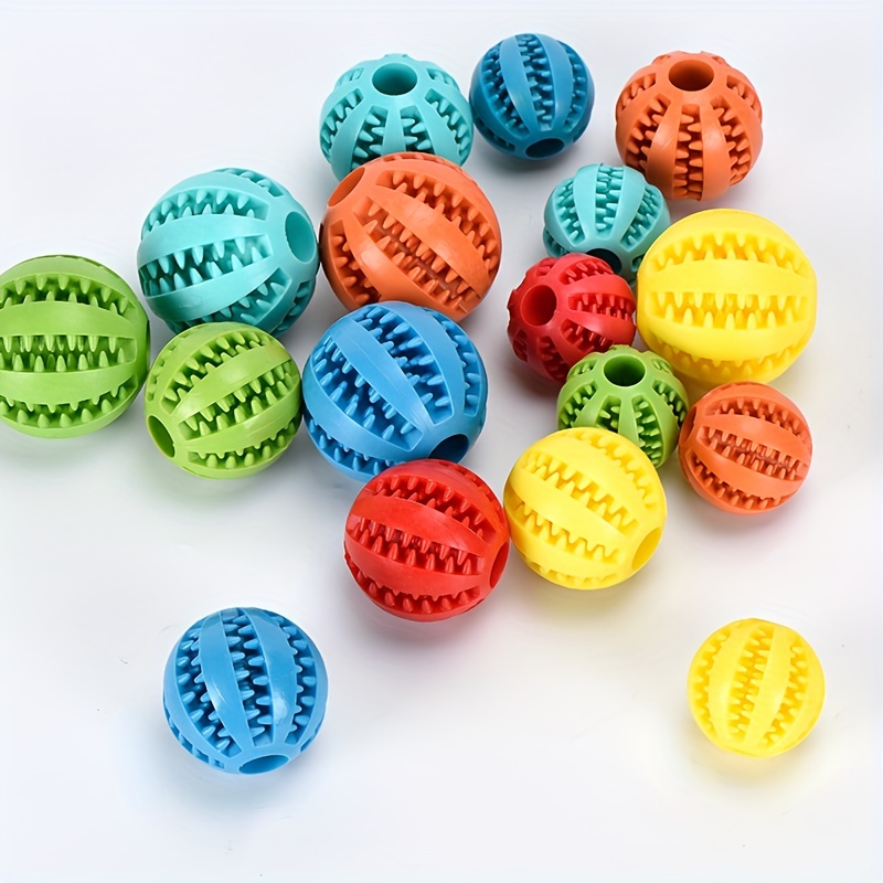 JANDEL Pet Chew Ball Safe Rubber Puppy Toy,Dog Treat Toy Ball, Dog Tooth  Cleaning Toy, Interactive Dog Toys,Indestructible Medium and Large Dog Toys  Balls, Herding Ball for Dogs Durable 