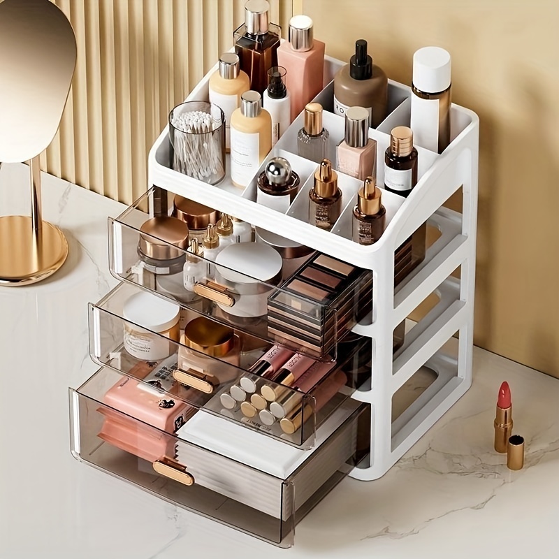 1pc Multi-layer Makeup Storage Box, Modern Multi-layer Desktop