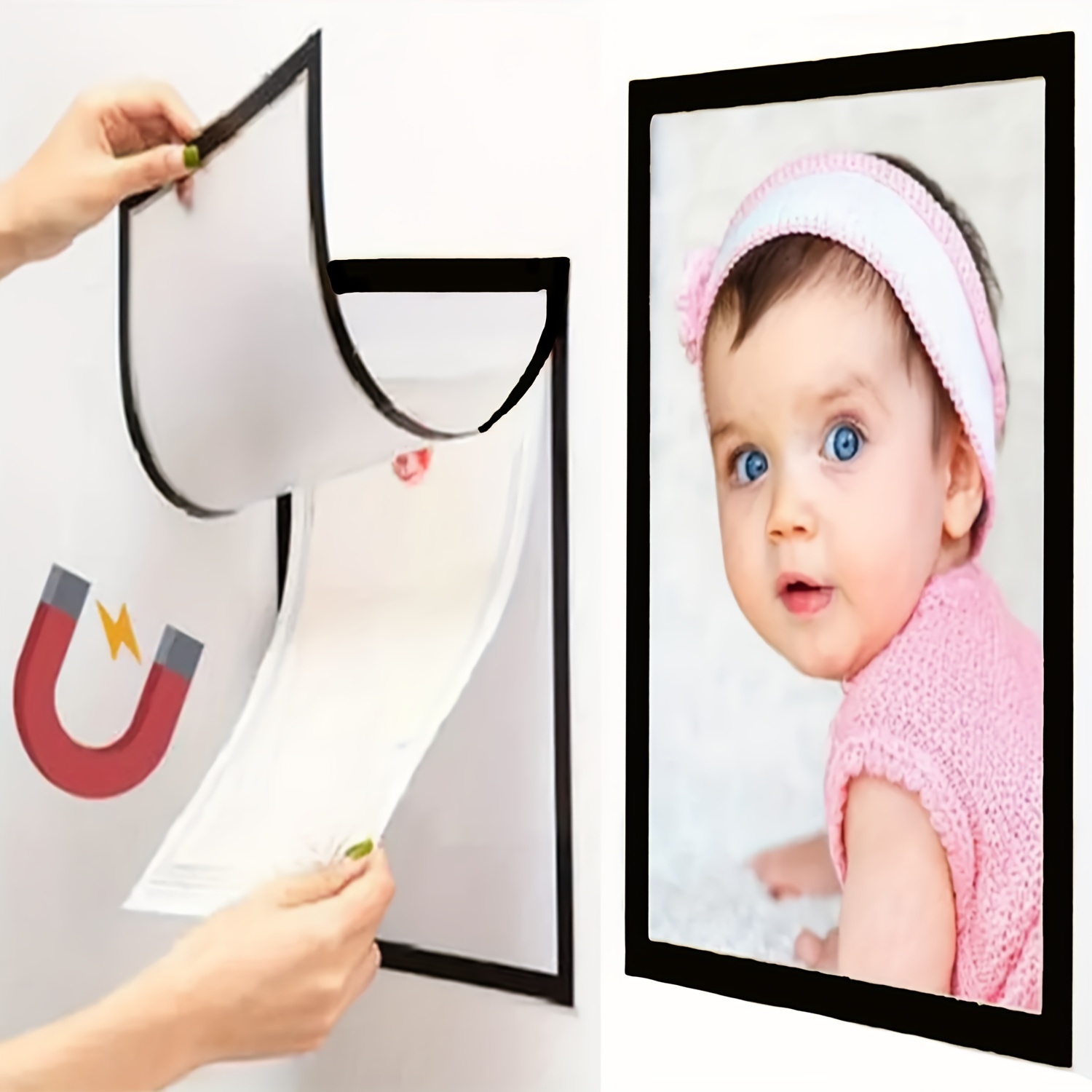 Magnetic Picture Frame A4 Poster Cover Photo Frame Reusable - Temu