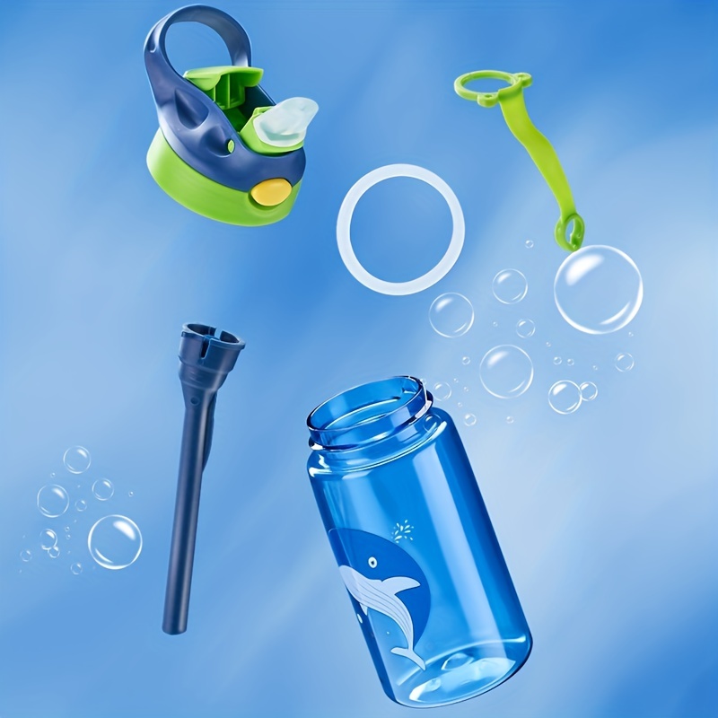 1pc 480ML Kids Water Bottle For School Boys Girls, Cup With Straw, Cute  Cartoon Leak-Proof Mug, Portable