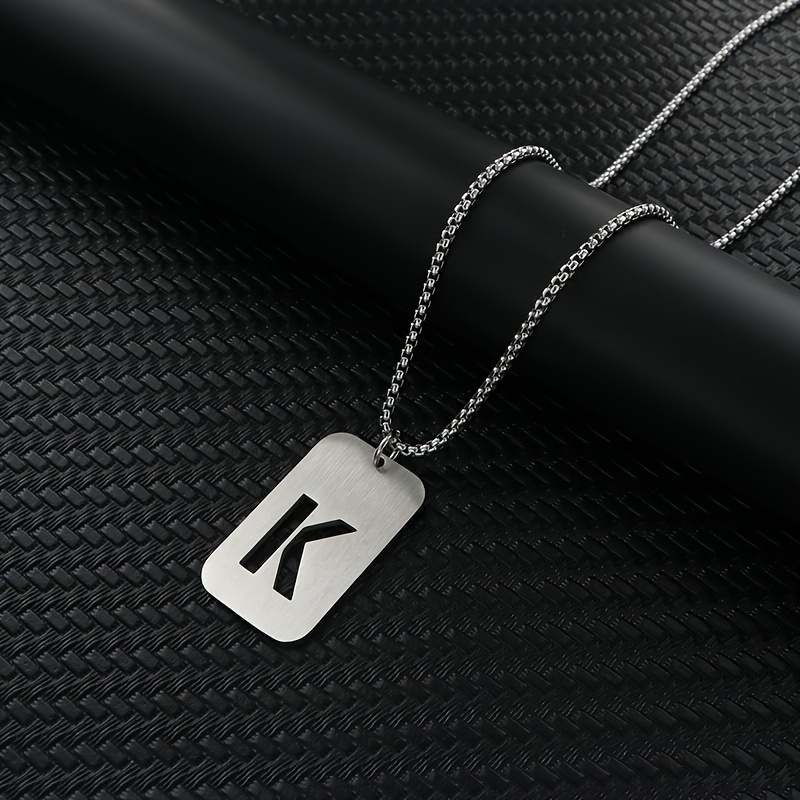 Abitoncc 'To My Girlfriend' Engraved Necklace - Stainless Steel Dog Tag Pendant, I Love You Gift For Her - View #5