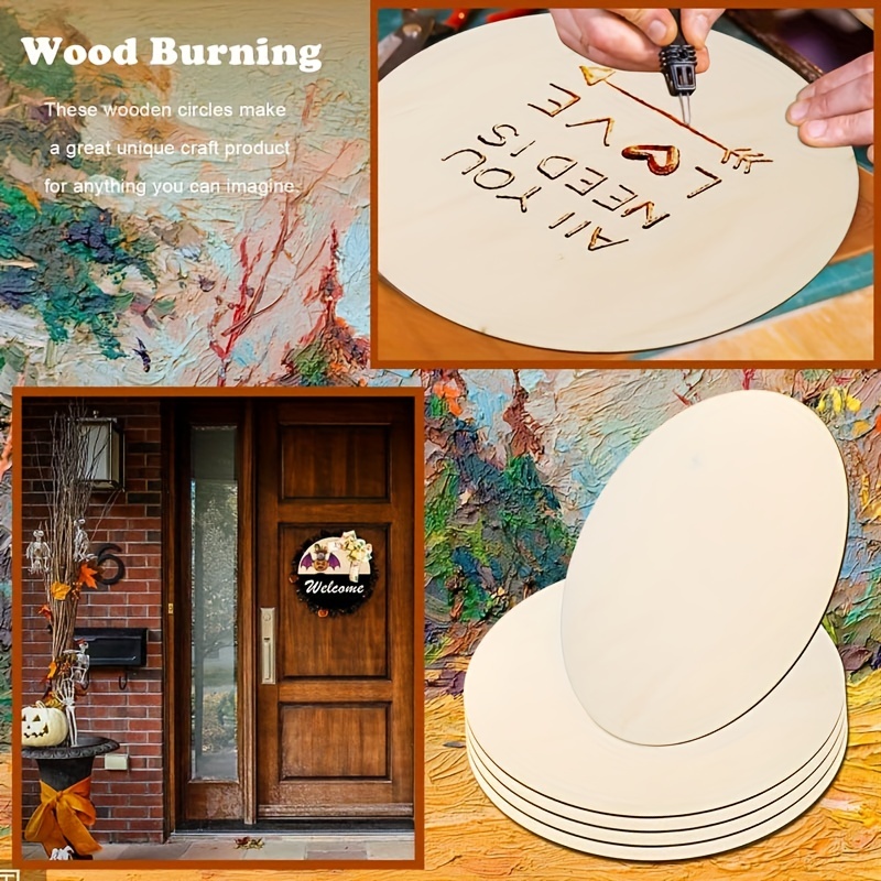 Wood Circles For Crafts Crafts Wood Rounds Diy Wooden Blanks - Temu  Philippines
