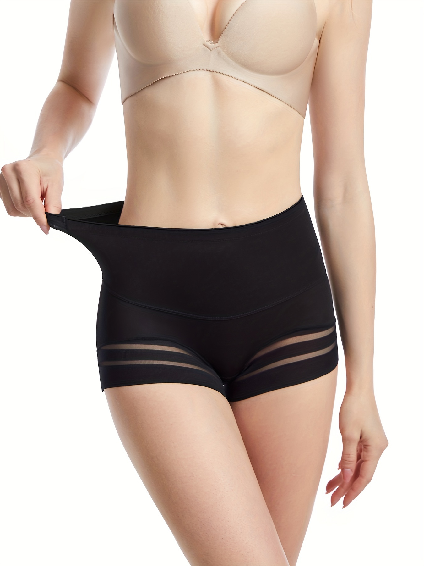 Seamless Shaping Panties, Breathable Comfy High Waist Tummy Control Slimmer  Panties, Women's Underwear & Shapewear