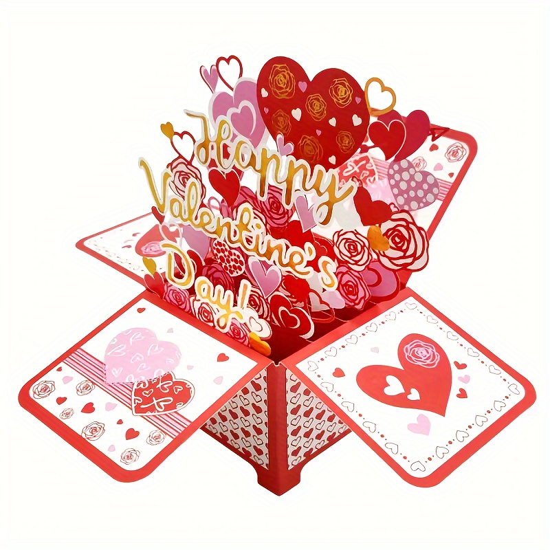 IHEHUA Carta patinata per giorno di carta regalo per San Valentino,  confezione regalo per San Valentino, 80 g, carta regalo per feste, giorno  di