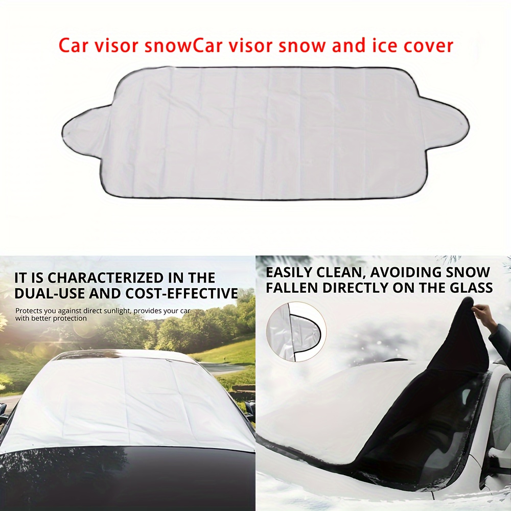 Car Windshield Snow Cover Winter Windshield Cover For Ice - Temu