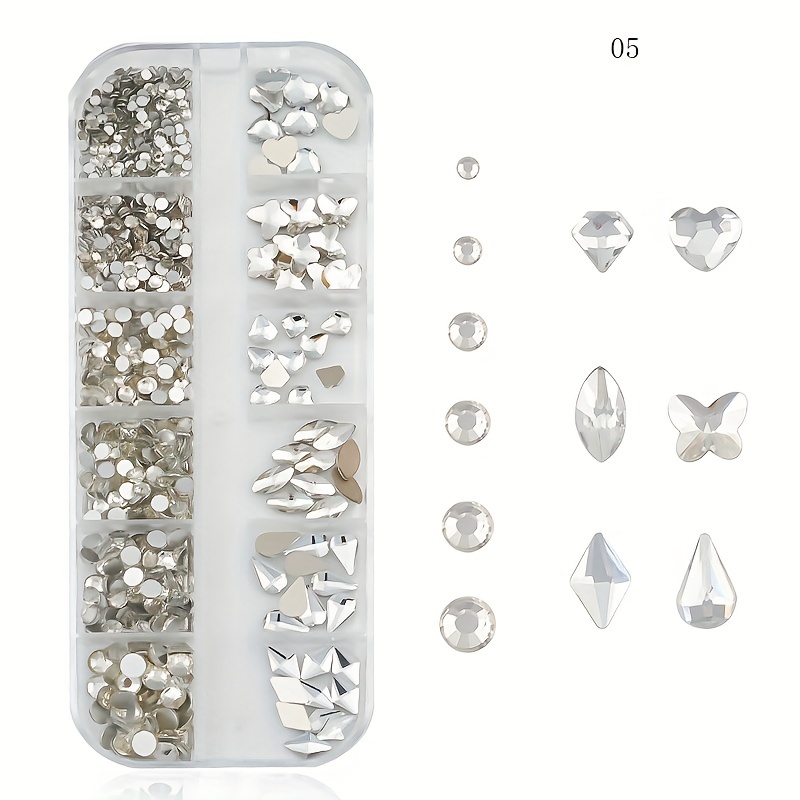 12 Rejillas Perlas Diamantes Imitación Cristales Cristal - Temu Mexico