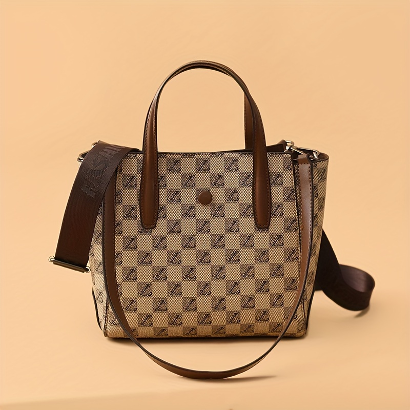 Vintage Geometric Print Bucket Bag, Fashion Crossbody Bag, Women's Retro  Handbag, Shoulder Bag & Tote Purse - Temu