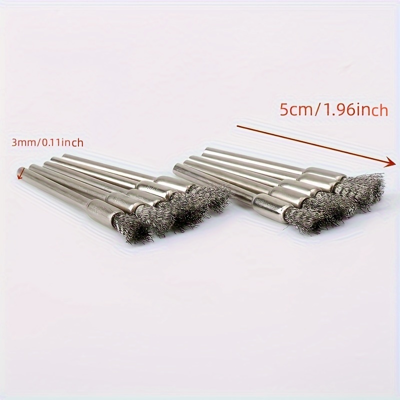 3pcs/10pcs Wire Brush Wheel Cup Brush Set, Wire Brush For Drill 1/4 Inch  Hex Shank 0.012 Inch Coarse Carbon Steel Crimped Wire Wheel For Cleaning  Rust