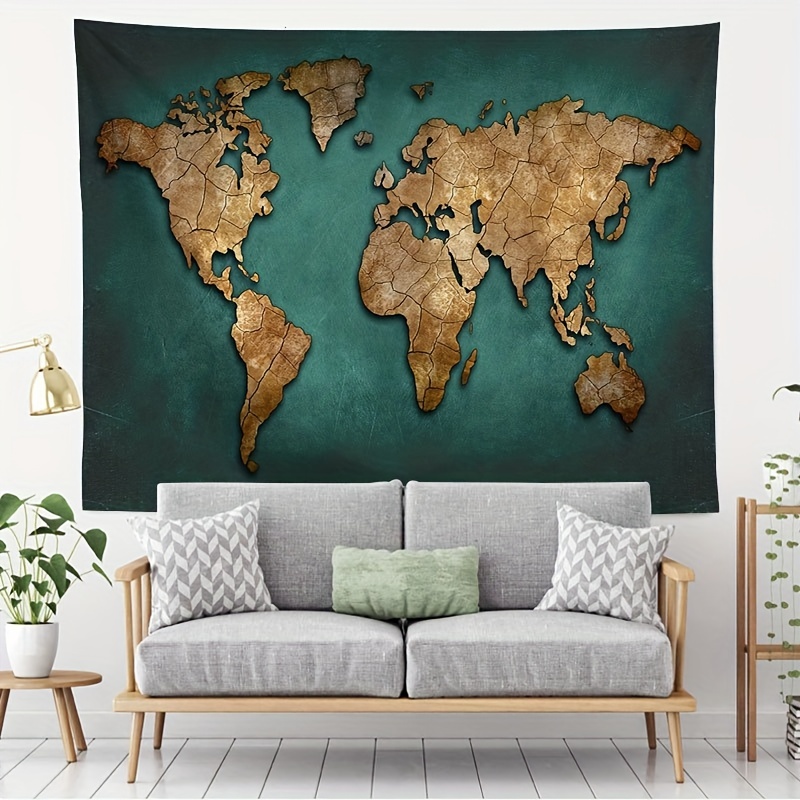 Cloth world discount map wall hanging