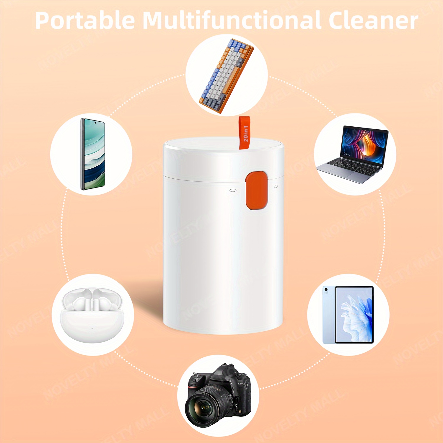 BINGONE Multi-Functional Portable Electronic Cleaning Kit, 20-in-1  Electronics Cleaner Kit, Keyboard Cleaner kit, Portable Multifunctional  Cleaning