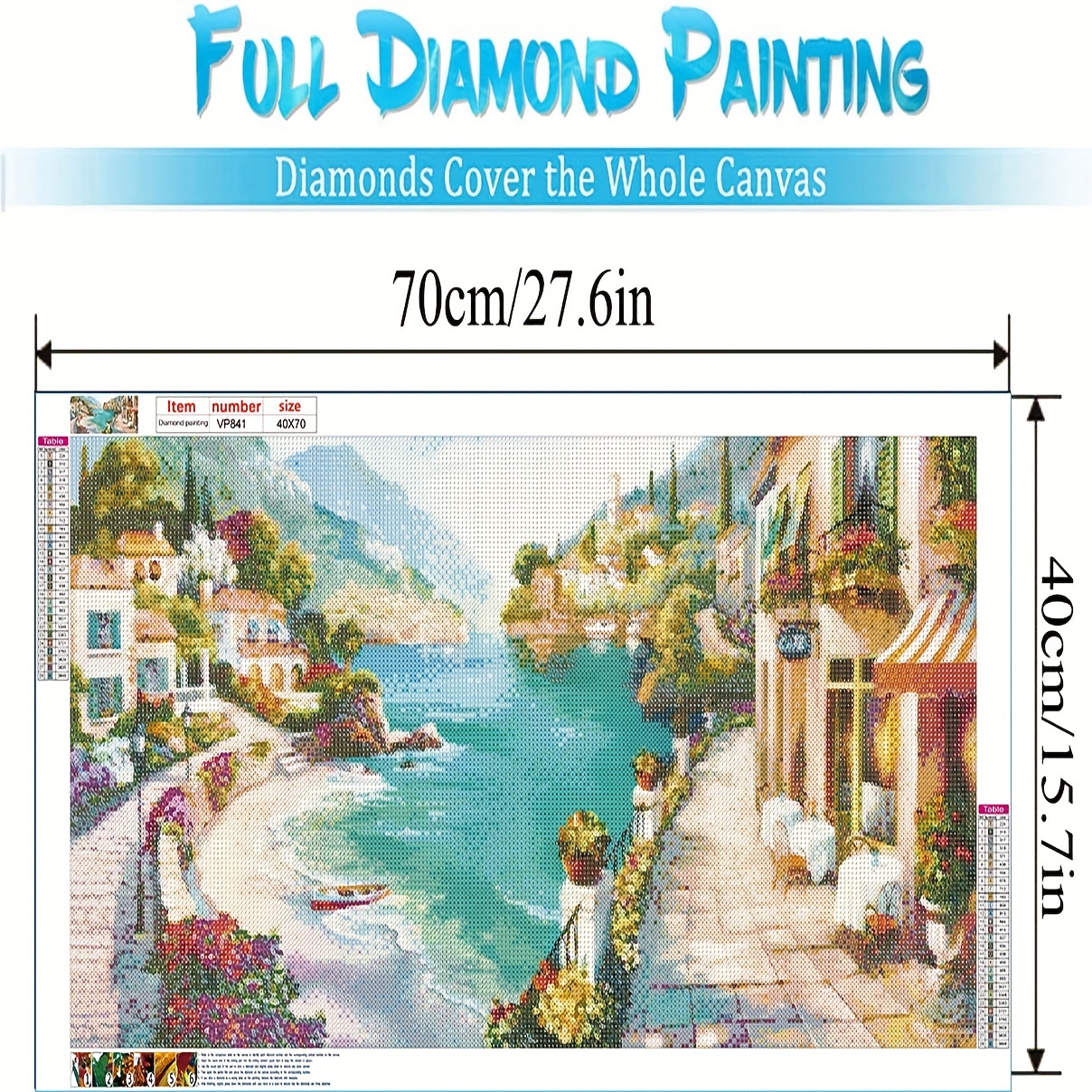 Adult Artificial Diamond Painting Kit, Large Size Diamond Painting