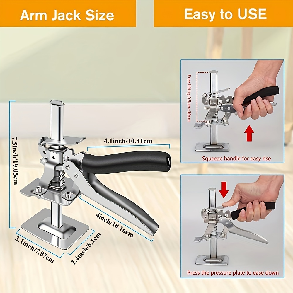 Lifting Arm Clamping Labor-Saving Lifter Hand Jack Tool Tile Height  Regulator