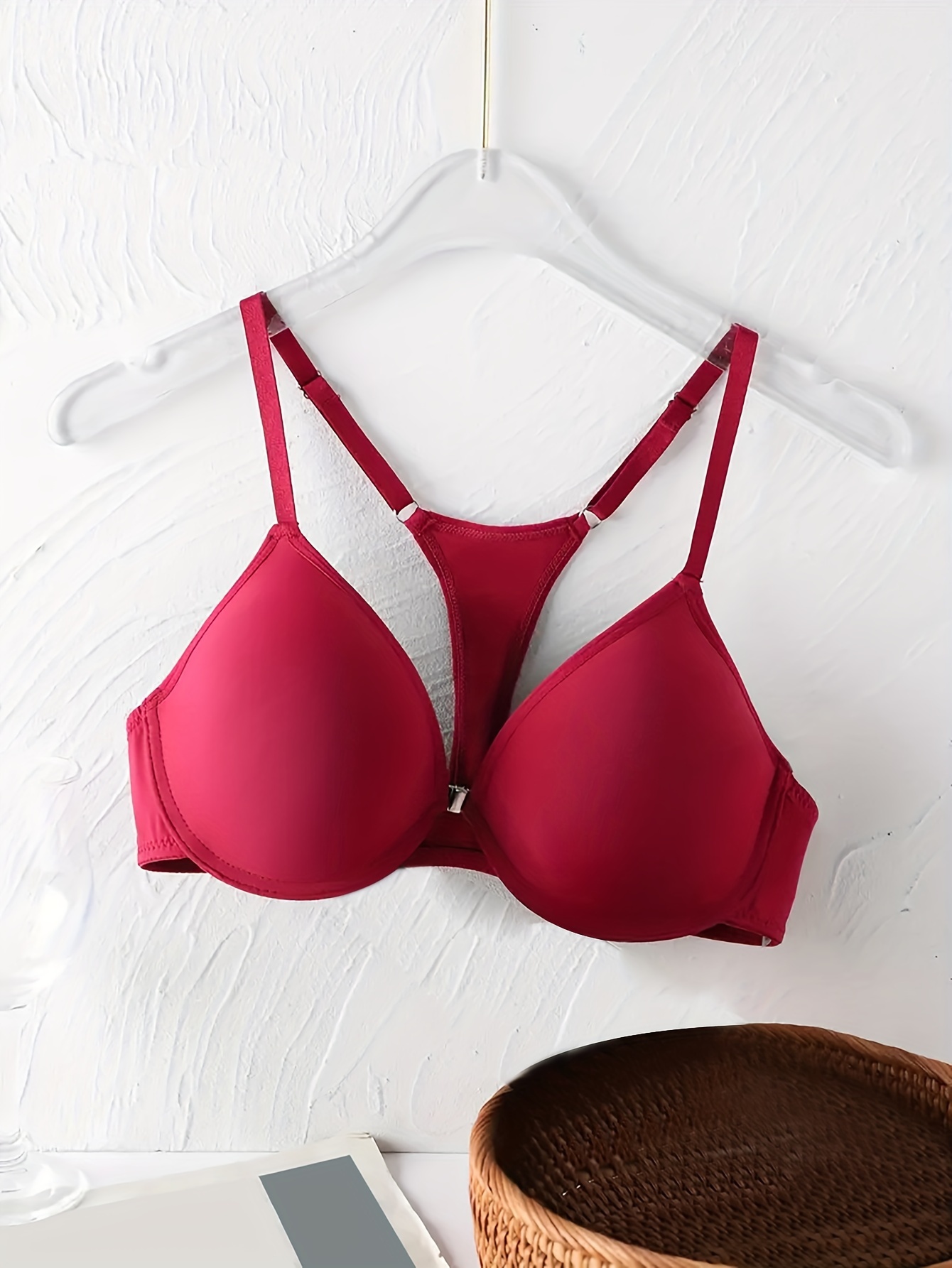Front Buckle T shirt Bra Comfy Breathable Push Up Bra - Temu
