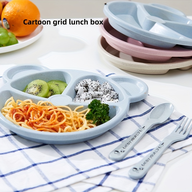 Cute Cartoon Compartmented Small Plates, Children's Eating Bowls, Household  Tableware, Vinegar Dishes, Seasoning Dishes, Plates - Temu