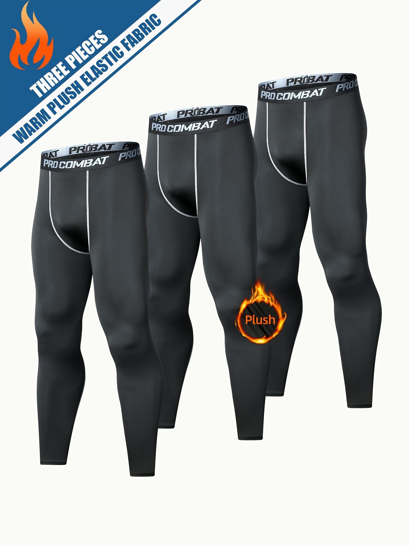 Men's Solid Bottom Leggings Active Quick Drying Breathable - Temu