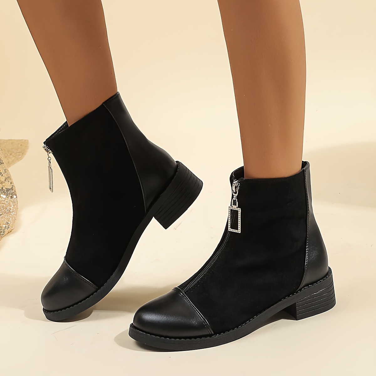 Botas cortas de cuero mujer online 2019