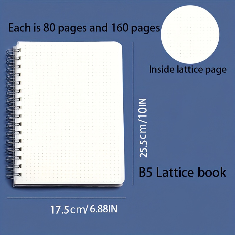  Spiral Notebook - 4 Pack Spiral Notebook, 5.6'' x 8.25'', 80  Sheets / 160 Pages Per Notebook, Spiral Notebook with Twin-Wire Binding,  Journals for Women, College Ruled Notebooks with 4 Colors : Health &  Household