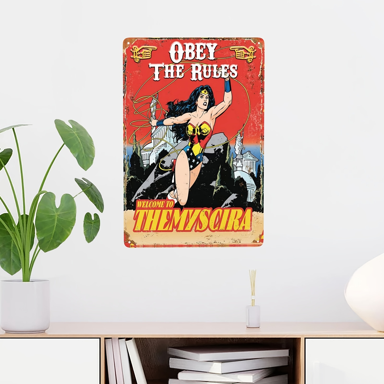 1pc Retro Vintage Pinup Girl In Fishing On Wood Bridge Metal Tin Sign  Perfect Wall Art Decor For Kitchen Bedroom Cafe Living Room Bathroom Bar 7  9x11 9in