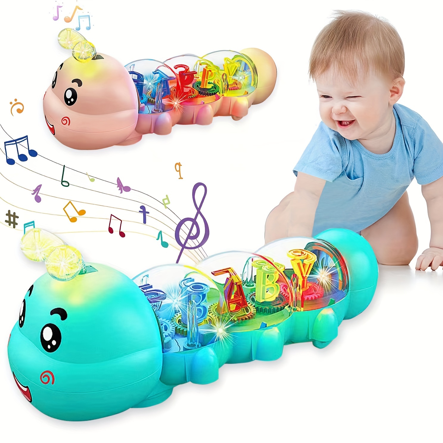 Juguetes para bebés para niños de 1 año Niñas, juguetes de dinosaurios que  gatean con luz musical, juguete interactivo 6 12 18 meses, regalos para 1 2  niños de 3 años Niñas Bebé