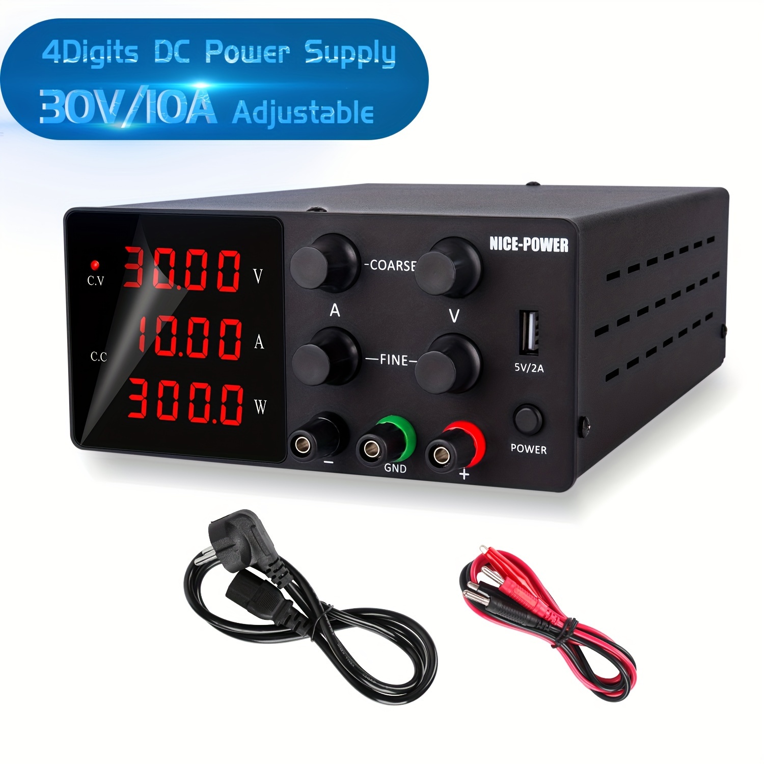 NICE-POWER SPS3010 4 Digital USB 5V 2A, 30V 10A Adjustable