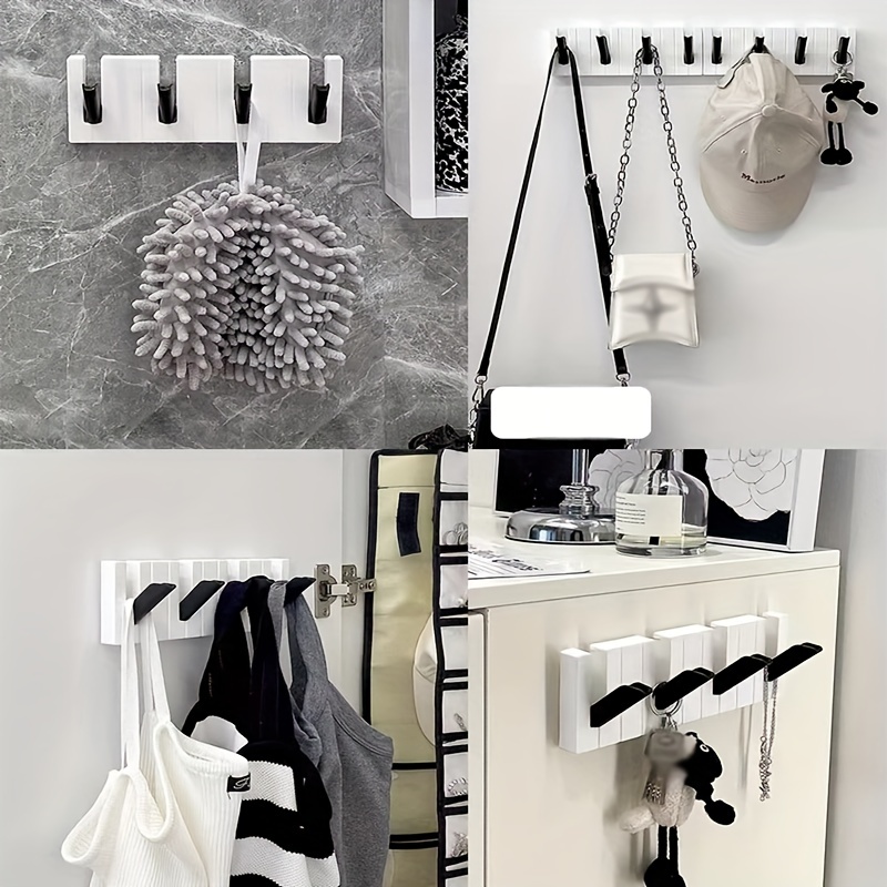 Hanger Storage Organizer Folding Storage Hangers Adhesive Wall