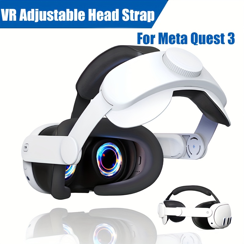 QH3 Pressure-Free Head Strap: Enhance Comfort with Added Top-Fit Adjustment  - Compatible with Oculus/Meta Quest 3; Balances Weight at 3 Angles