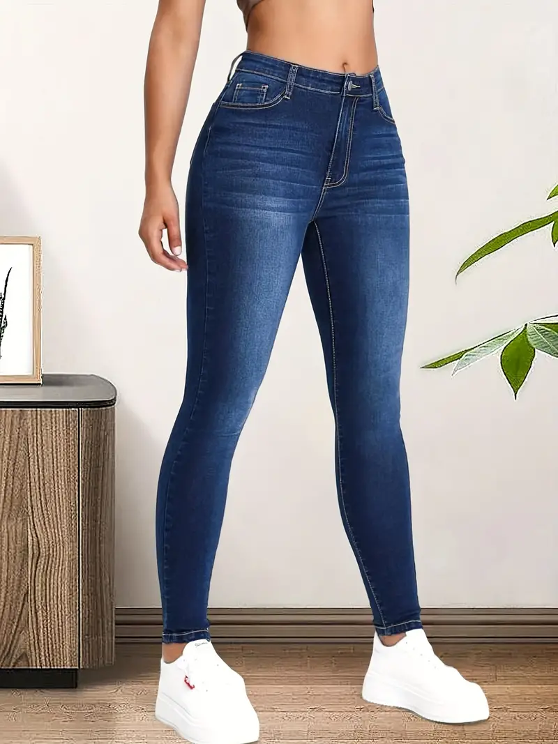 Dark Gray Bootcut Jeans High Waist Stretchy Slant Pocket - Temu Canada