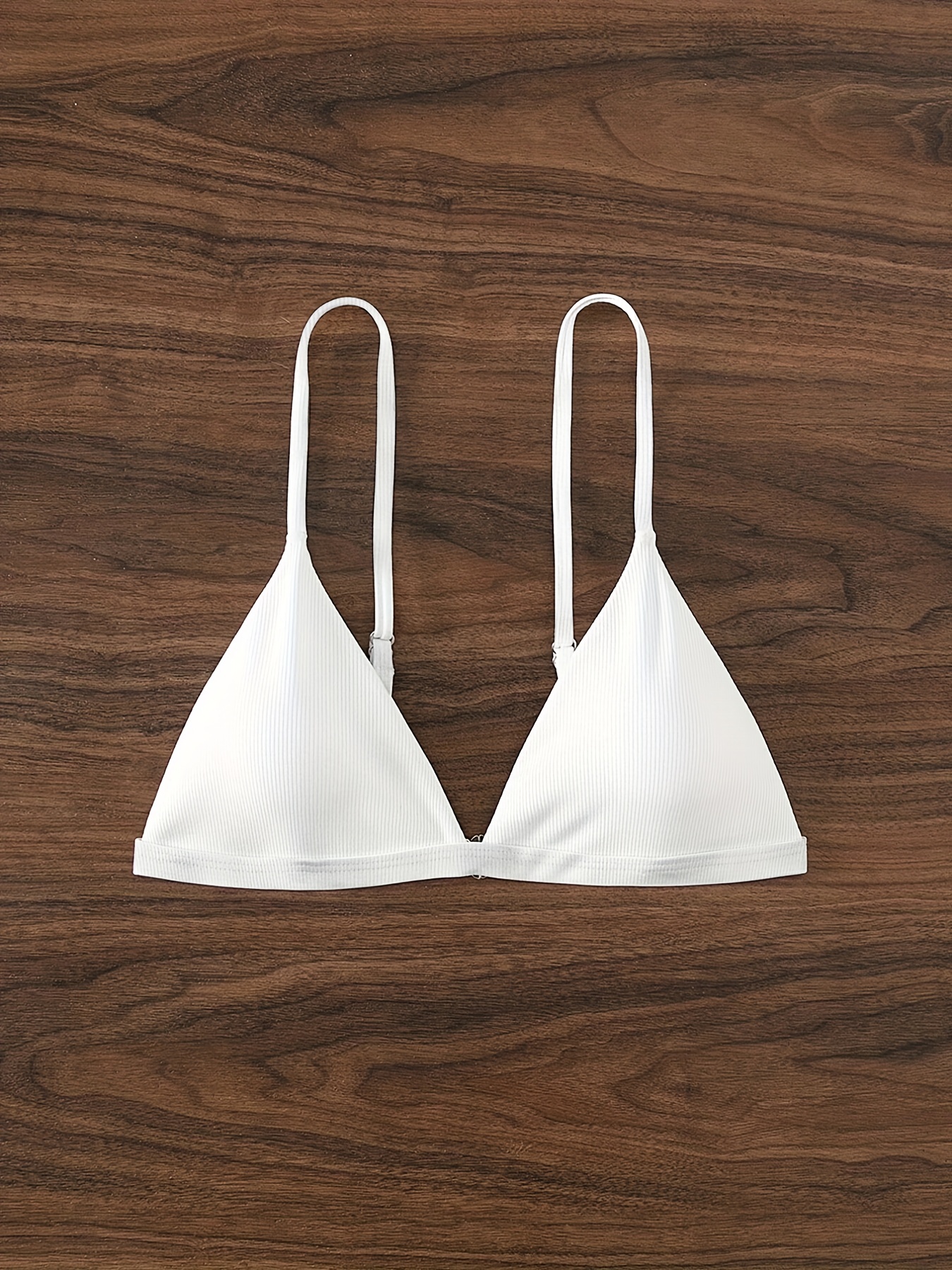 White Bikini Top Triangle - Free Shipping For New Users - Temu