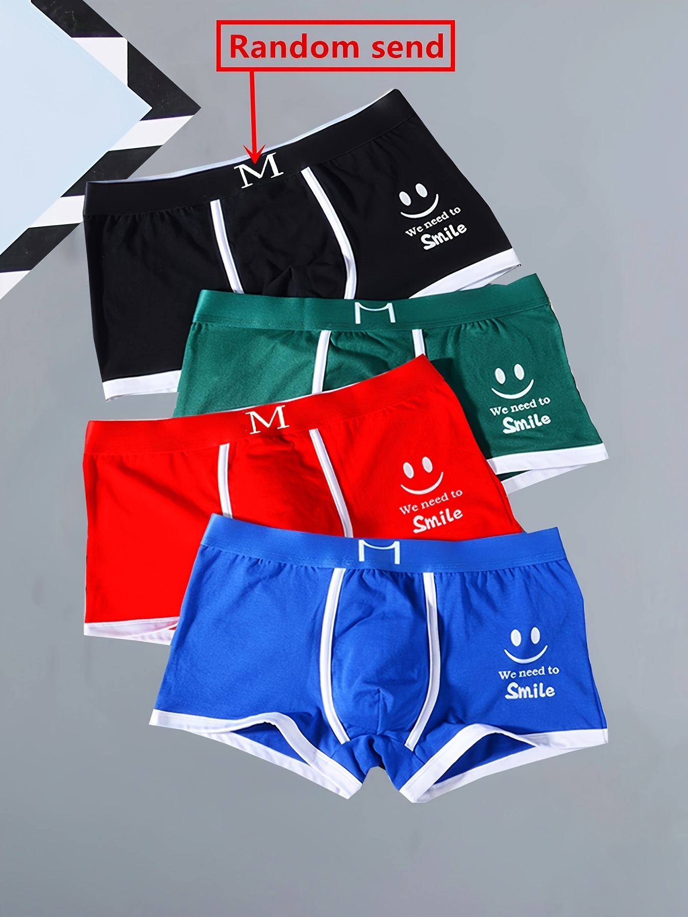 Men's Trendy Underwear Breathable Soft Comfy Quick Drying - Temu