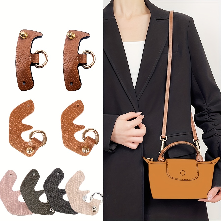  Single Handle Conversion Set Compatible With Longchamp Mini  Pouch Real Leather Free Punching : Arts, Crafts & Sewing