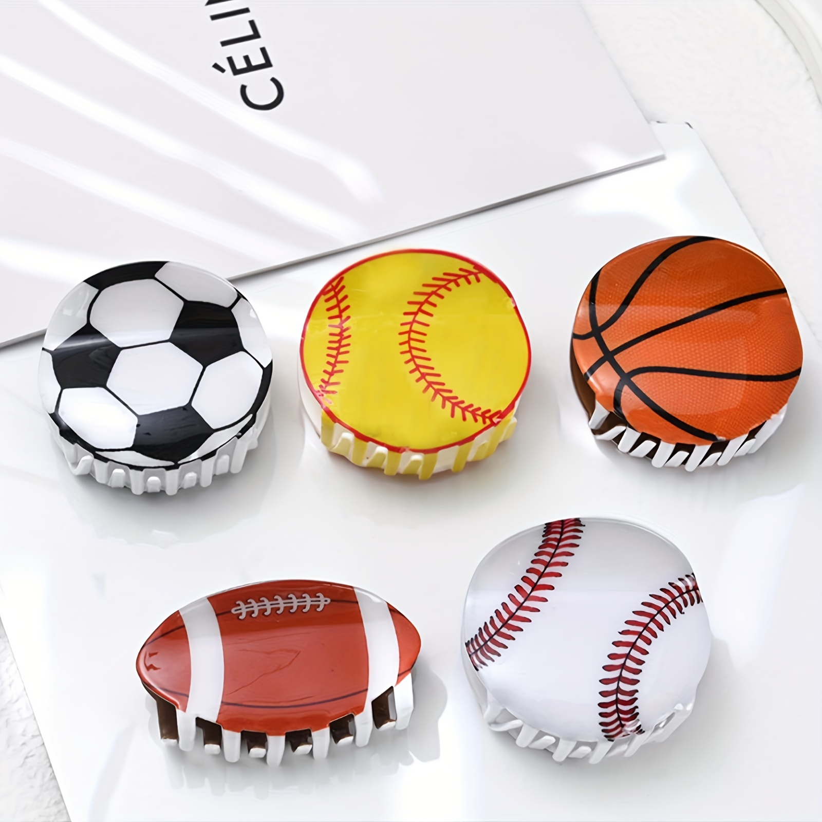 Épingles à cheveux en forme de ballon de Football pour enfants, bandeau  élastique, pince à cheveux, couvre-chef, accessoires de Sport à la mode -  AliExpress