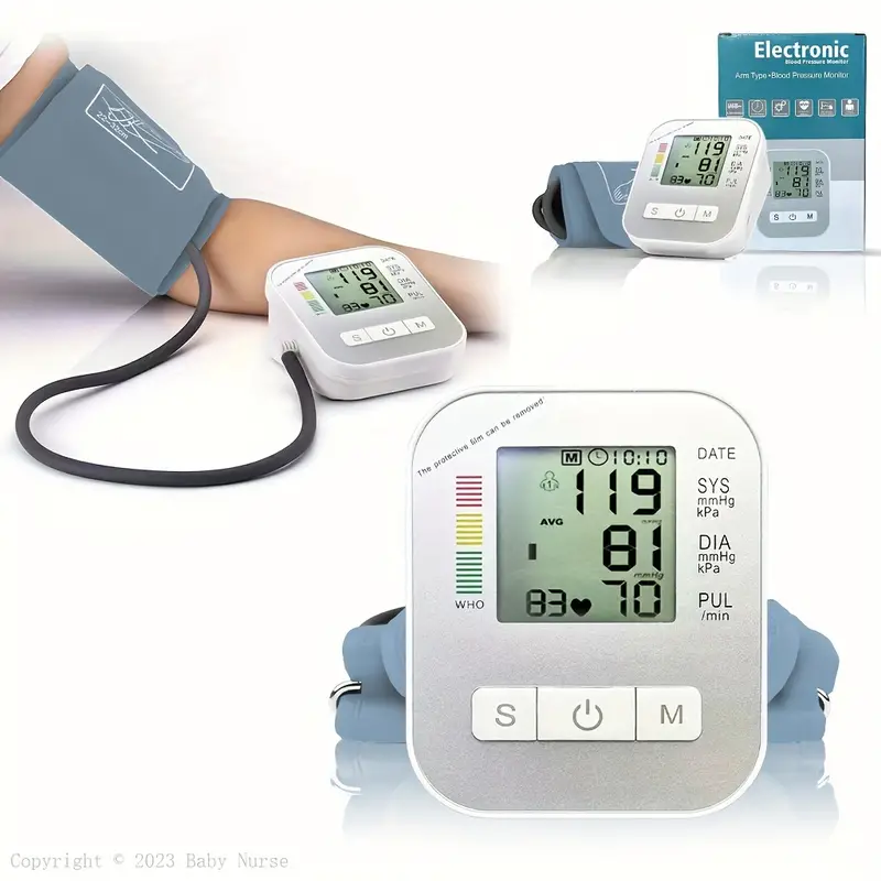 Upper Arm Blood Pressure Monitors For Home Use, Smart Bp Cuff Automatic  Upper Arm Cuff Digital Blood Pressure Machine With Blood Pressure Cuff,  Memory - Temu