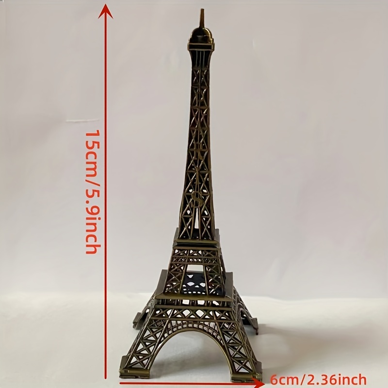 3 Metal Marvels Paris Eiffel Tower, Mini Eiffel Tower Model Decoration 3  inches