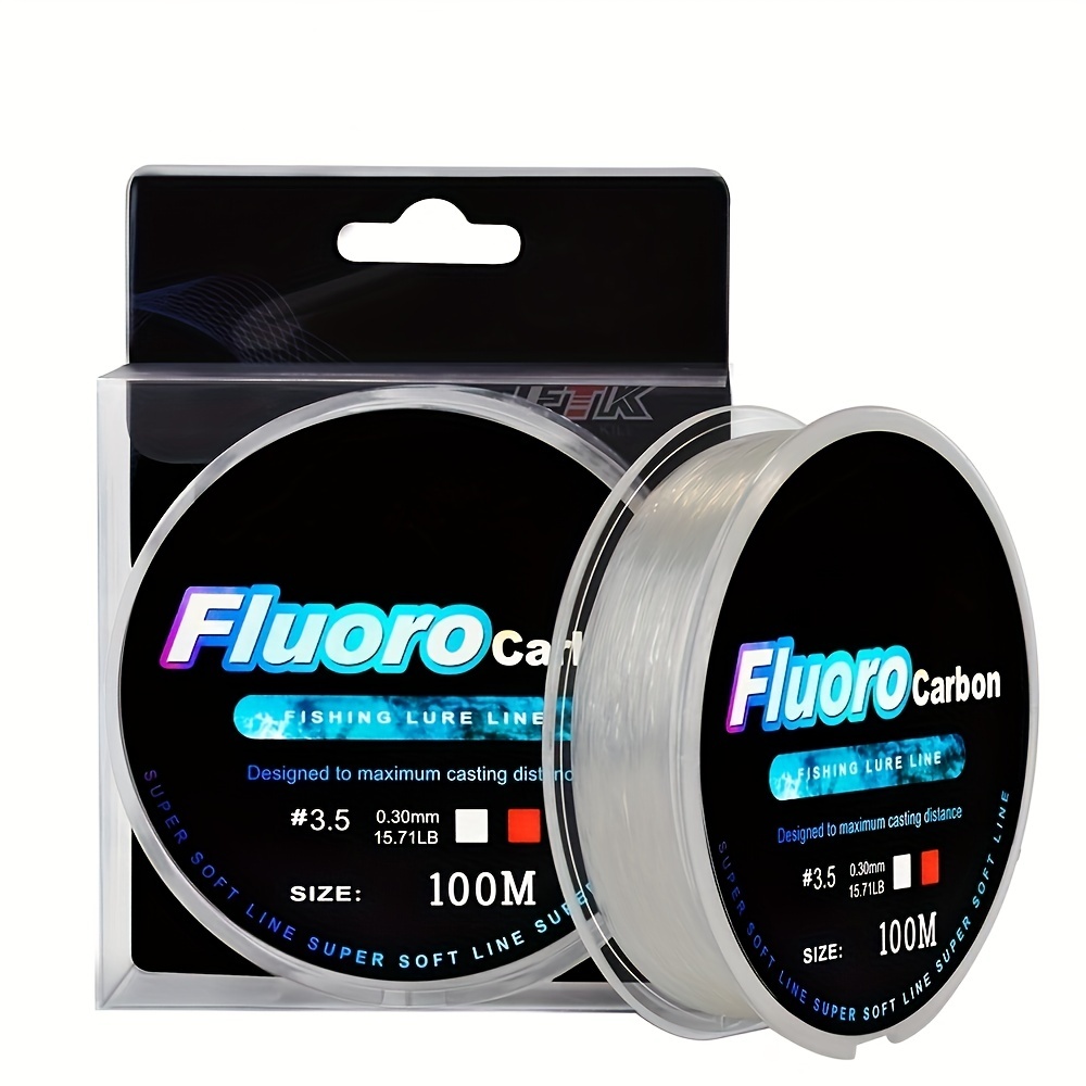 JACKFISH 100M Fluorocarbon Fishing Line red/clear two colors 4-32LB Carbon  Fiber Leader Line fly fishing line pesca - CDN GEAR