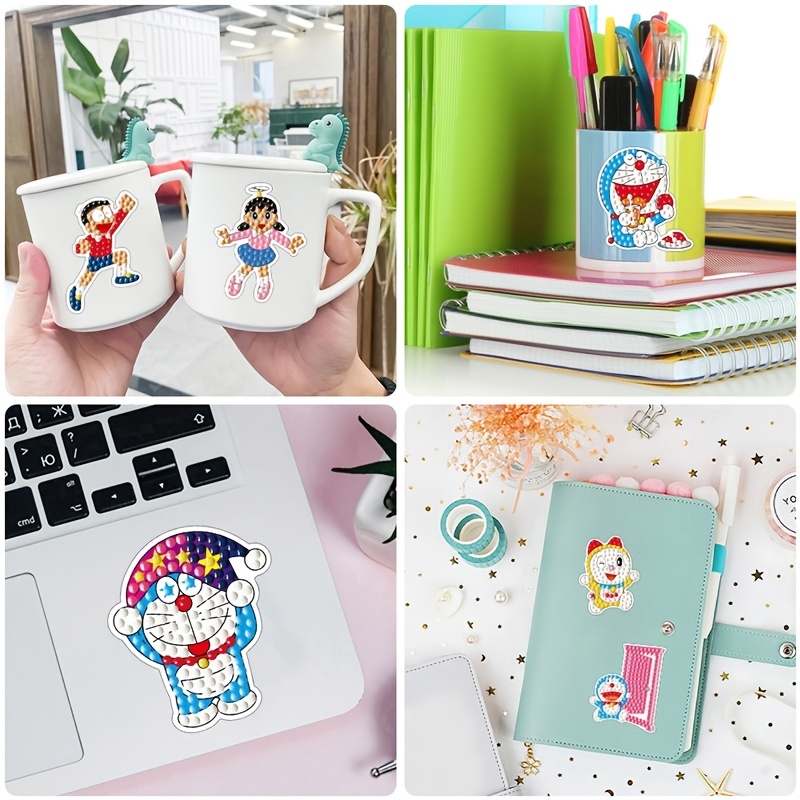 Handmade Diy Diamond Painting Stickers Easy To Paste Cartoon - Temu