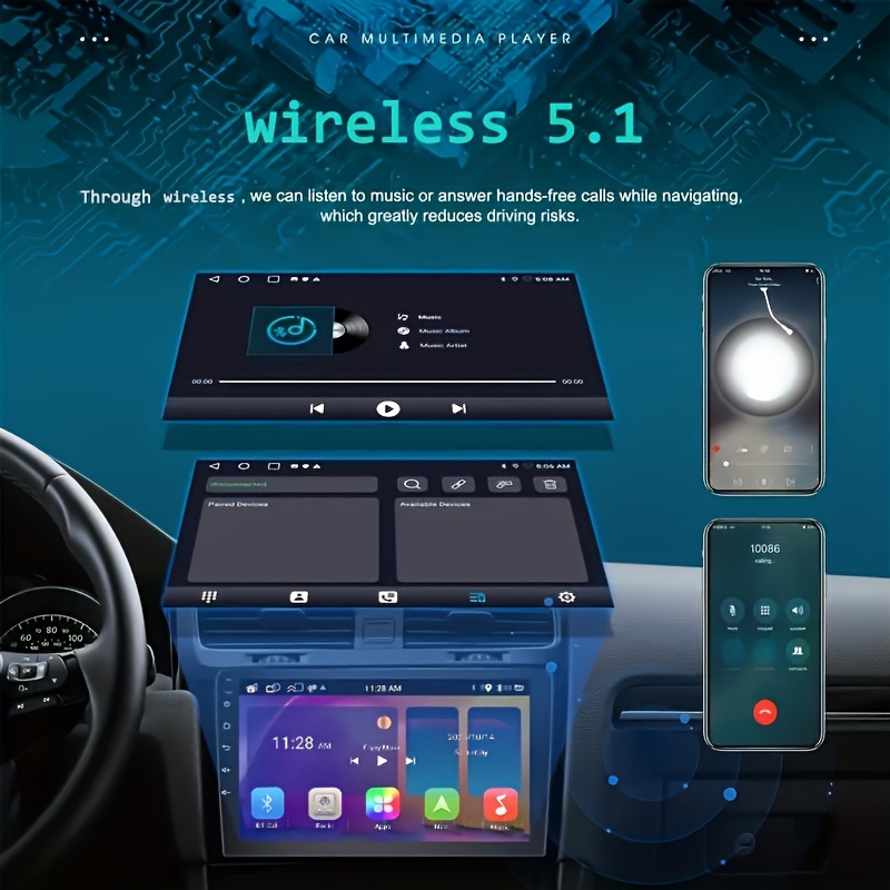 2+64gb Benz Smart Hd 9 Pulgadas Android 12 Car Auto Radio - Temu Mexico