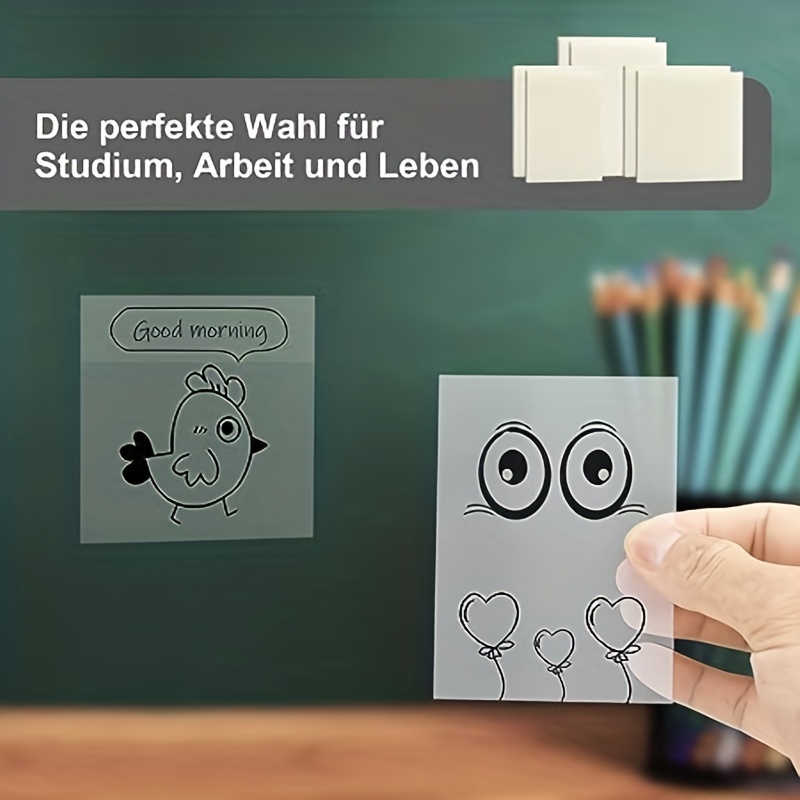 Estrarre I Foglietti Adesivi Trasparenti 50 Foglietti Adesivi Trasparenti  Impermeabili E Scrivibili, Disponibili In Vari Colori Per L'apprendimento,  La Presa Di Appunti, La Vita E L'ufficio - Temu Italy