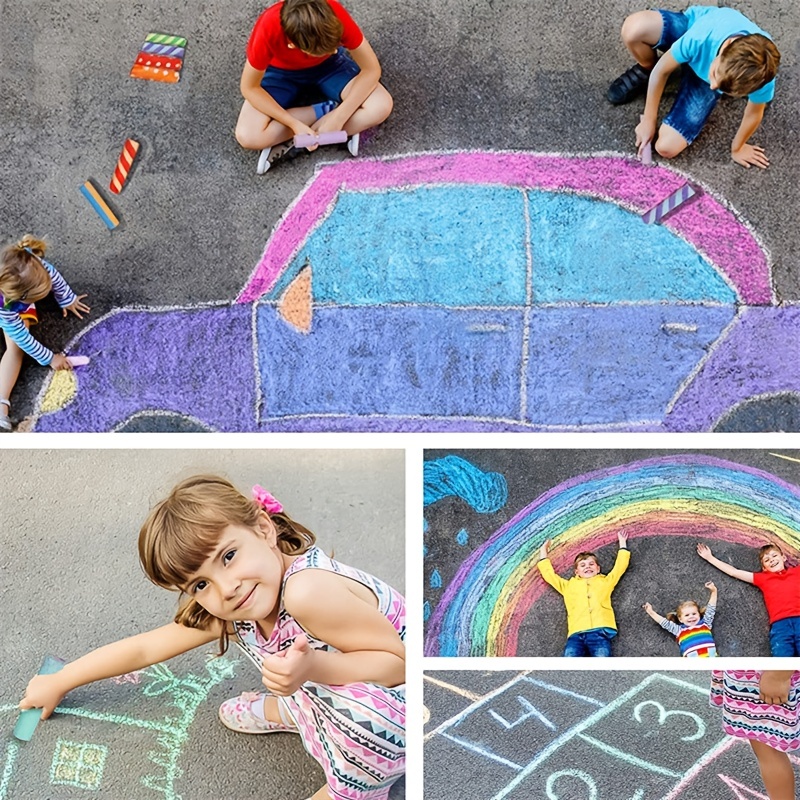 20PCS 5 Colors Jumbo Washable Sidewalk Chalk for Kids and Paint - China  Sidewalk Chalk, Color Chalk