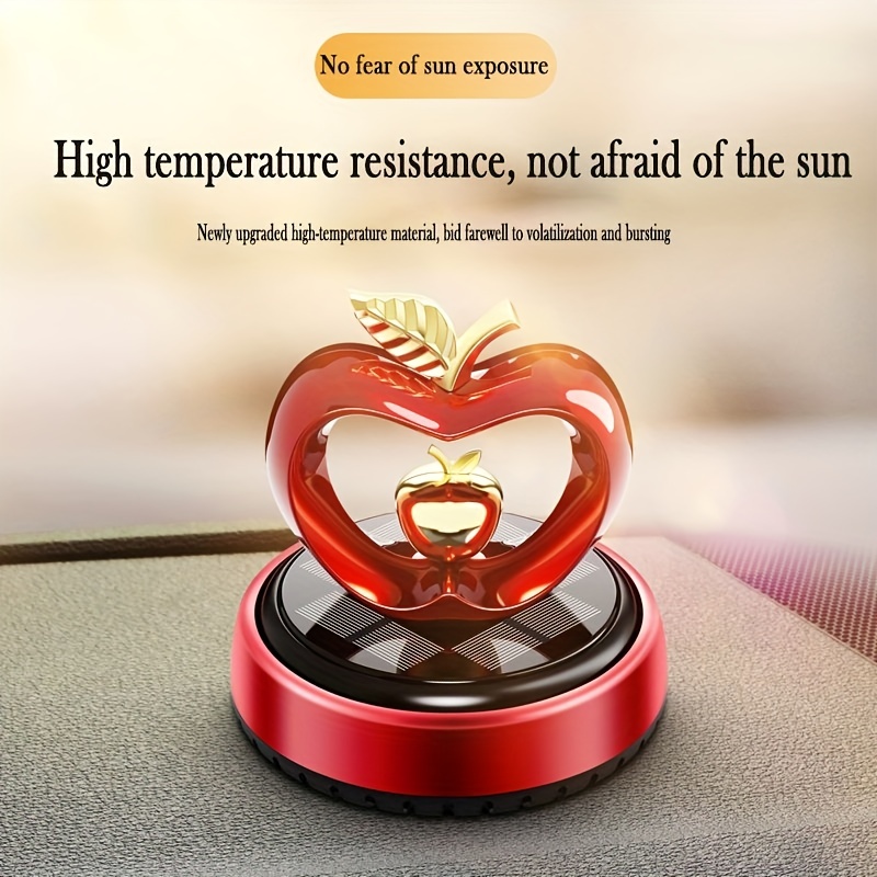 Solar Car Aromatherapy Ornaments, Model Solar Rotating Car Aromatherapy,  Car Perfume Holder With 5ml Essential Oils