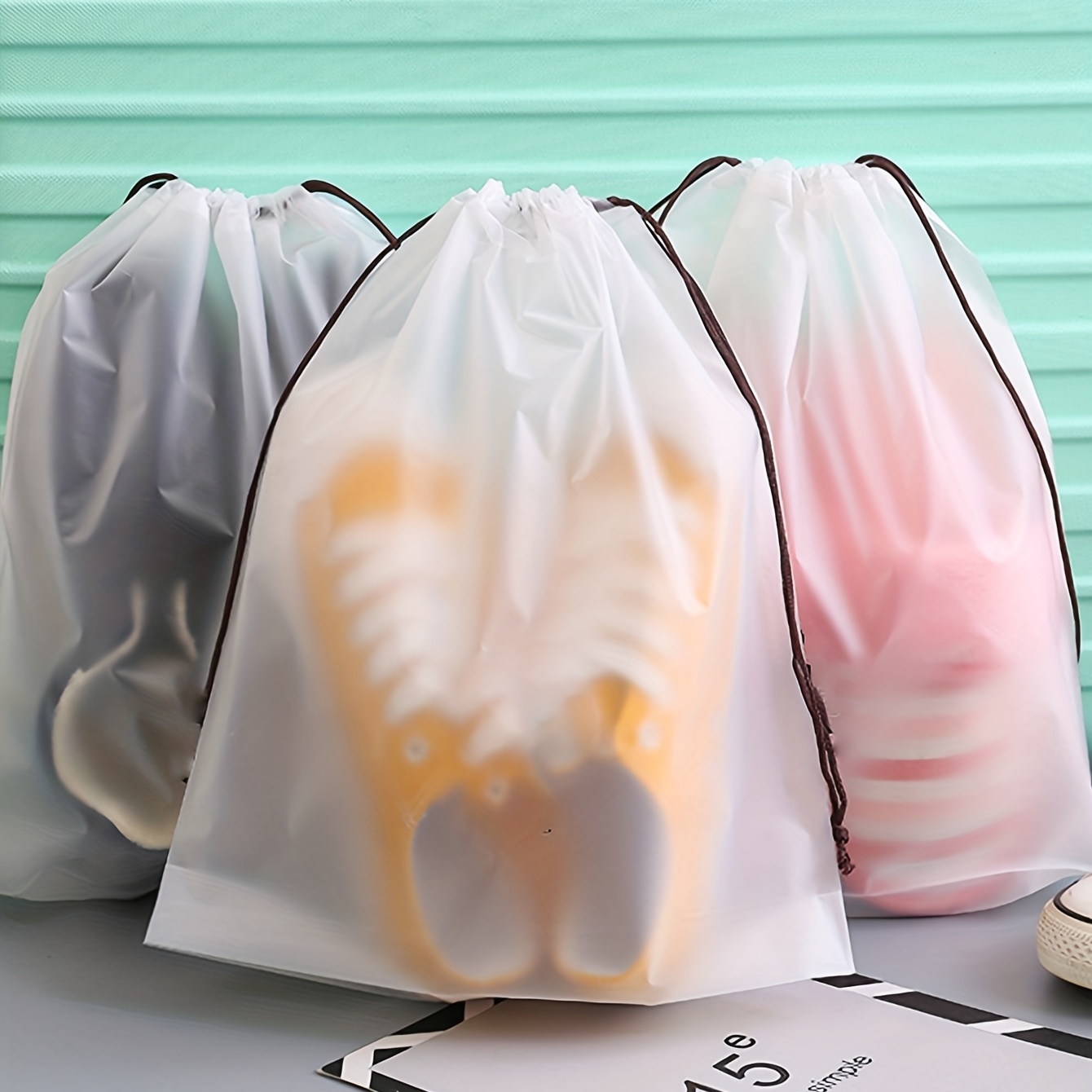 Custom Drawstring Plastic Bags