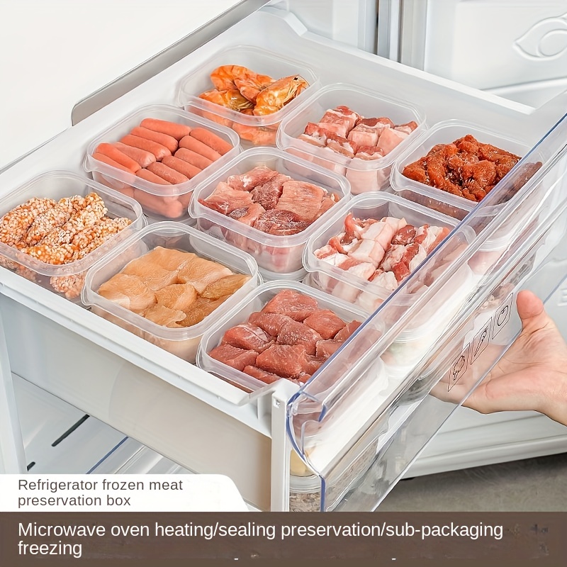 Food Storage Containers, Refrigerator Frozen Meat Box, Food Preservation  Box, Refrigerator Storage Box With Lids, Food Grade Meat Freezing Box, Food  Storage Containers - Temu